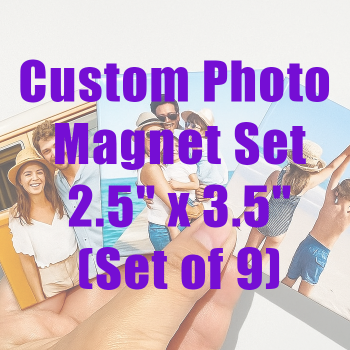 Custom Photo Magnet Set - 2.5" x 3.5" (Set of 9)